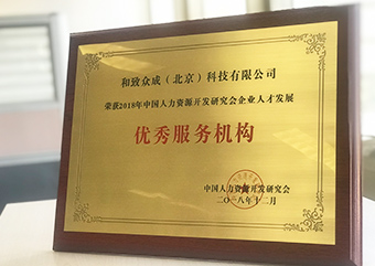 2018年中国人力资源开发研究会企业人才发展“优秀服务机构”大奖
